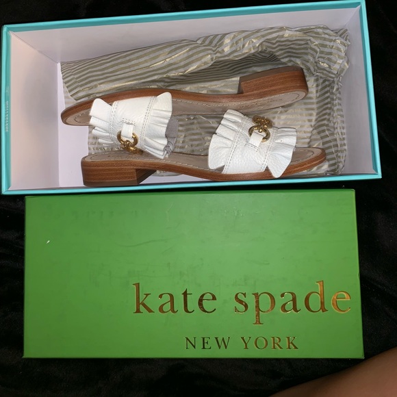 Kate Spade Tumbled Leather Sandals - Picture 3 of 5